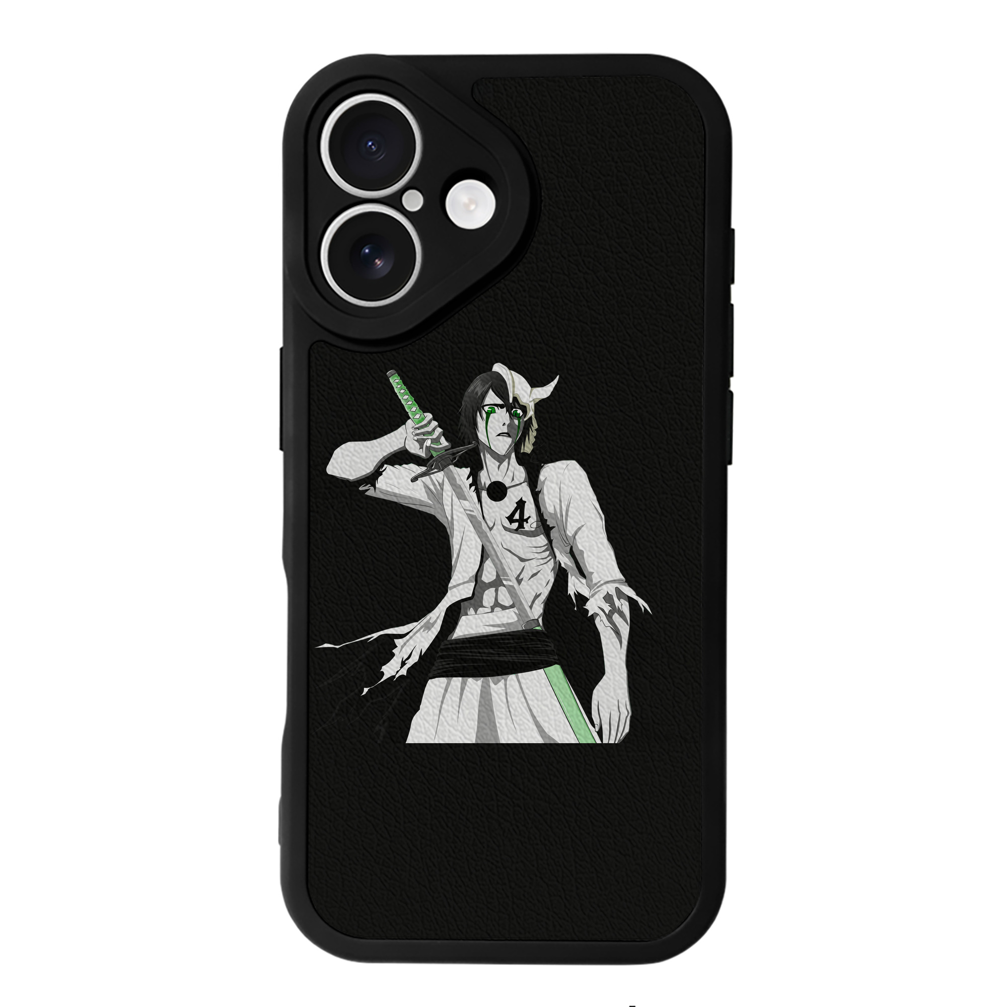 （画像用） ブリーチ ウルキオラ·シファー BLEACH Ulquiorra cifer 【iPhone 16シリーズ対応】シリコンスマホケース（レザー調） 材質：シリコン